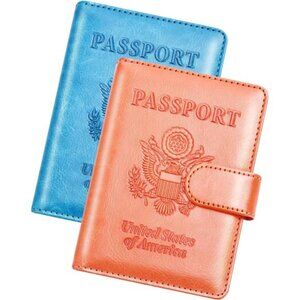 New Passport Holder for Travel Cruise Essentials, 2 Pcs Passport Cover